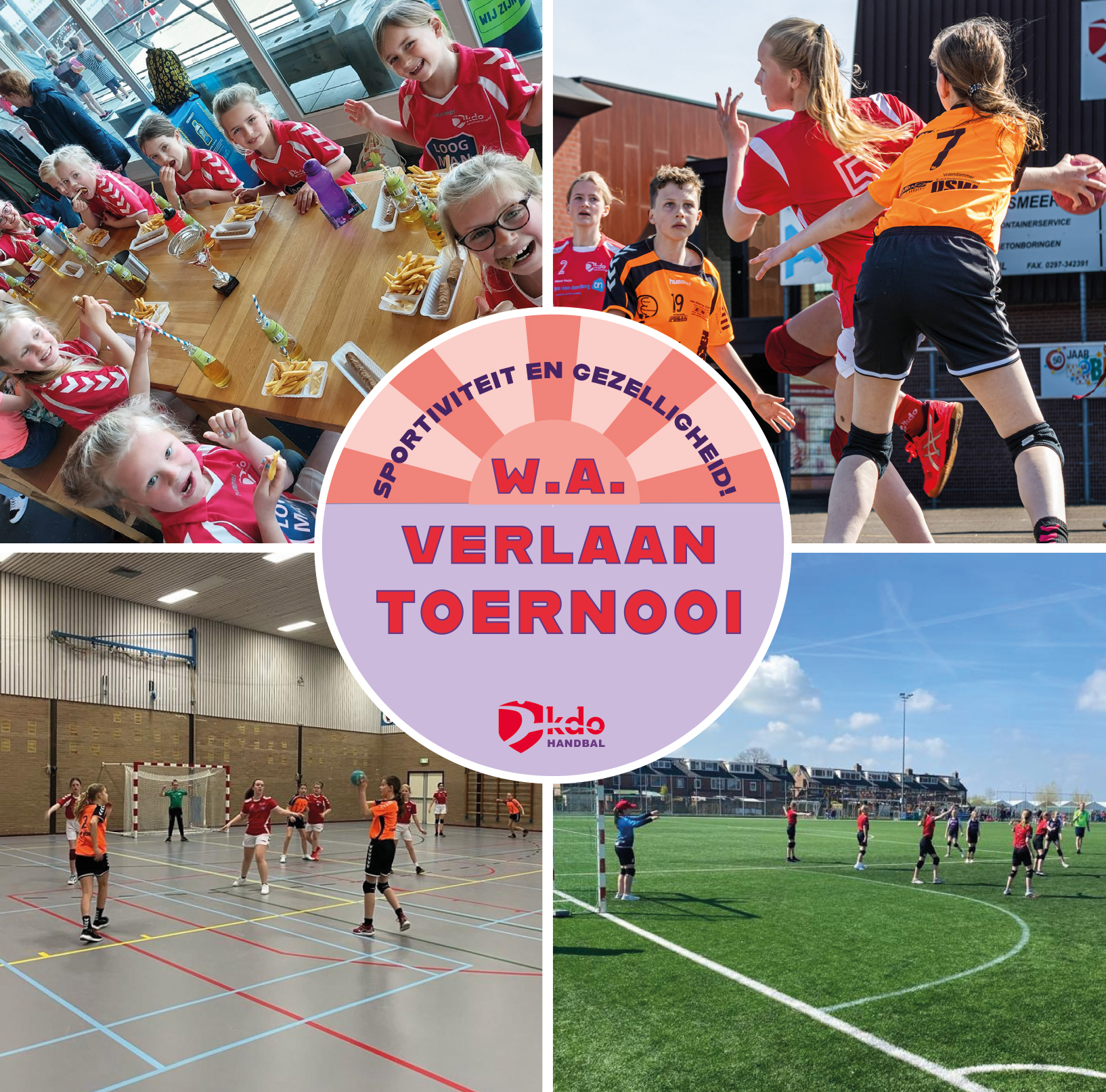 Prachtige handbaldag bij KDO tijdens WA verlaantoernooi